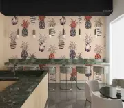 3D Pineapple Seamless Wallpaper Wall Mural Removable Self-adhesive 57