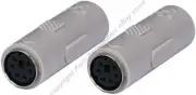 Lot10 PS2 Coupler/Joiner Female-F,Keyboard/Mouse cable/cord/wire Adapter/Adaptor