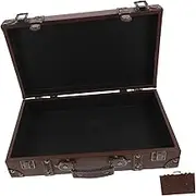 Gatuida Vintage Style Leather Trunk Storage Box for Retro Decorative Display Clothing Store Props and Photography Spacious Organizer for Home Use and