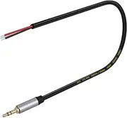 Oxtxuzdm 3.5mm Male Plugs to Bare Wire Open End 3Pole Stereo 1/8in 3.5mm Headsets Cable for Headphone Repair Replacement
