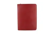 Metropol Zipped Folder with Calculator (Red) - A4
