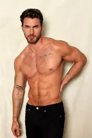 [L428] Male Model Showing Off Body Fine Art Hunky Physique MATTE OR GLOSS OPTION