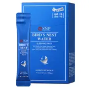 [SNP] Bird's Nest Water Sleeping Pack -1 Box(4ml x 20ea) Korean Cosmetics beauty