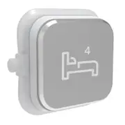 Clipsal Iconic Styl Dolly Rocker - Bed4 - Silver - S40BD4R-SV