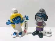Smurfette and Vexy Smurf Lot Of 2 Smurf Movie 2 Figurine Schleich New