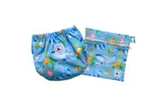 Reusable Swim Nappy & Mini Wet Bag Combo ~ Ocean