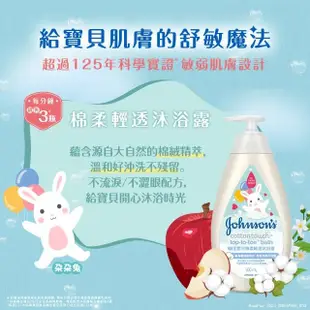 【Johnsons 嬌生】嬰兒棉柔輕透潤膚乳500ml 3入組(嬰兒乳液)