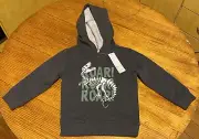 BCI Anko Dinosaur Roar Logo Kids Grey Crew Neck Jumper - Size 4 - BNWT.