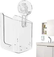 180g Wall Mounted Wipes Dispenser - Bathroom Flushable Wipe Box with Suction Mount, Reusable Tissue Case for Compact Spaces, Secure Storage Solution Ideal for Daily Hygiene or Cleaning Needs