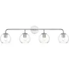 Living District LD7321W37CH Genesis Bathroom Vanity Light Chrome