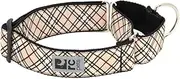 RC Pet Products 1-1/2-Inch All Webbing Martingale Dog Collar, Medium 12 to 20-Inch, Tan Tartan