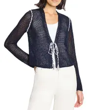 Nic+Zoe Mesh Tie Cardigan
