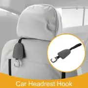 1 Pcs Universal Car Seat Headrest Hook for Purses and Bags Gray 10.63"x2.6"