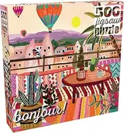 [Buffalo Games] Bonjour - Rhi James - Cappadocia Turkey - 500 Piece Jigsaw Puzzle for Adults Challenging Puzzle Perfect for Game Nights - Finished Puzzle Size is 21.25 x 15.00