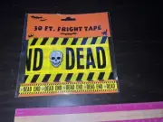 Dead End Halloween Fright Tape 30 Feet Long New Sealed Vintage