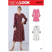New Look Sewing Pattern N6635 6635 Misses' Princess Seamed Dresses