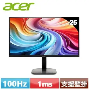 ACER宏碁 25型 KA252Q E 抗閃護眼螢幕