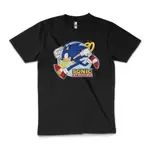 SONIC THE HEDGEHOG SEGA 90S GAMER 復古棉質 T 恤男女通用 T 恤