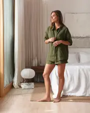 Short Lounge Set in Olive