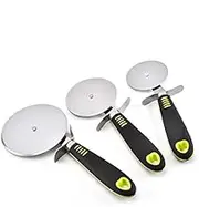 1 Pc Round Pizza Cutter Stainless Steel 3 Sizes Handle Pizza Knife Cutter Pastry Pasta Dough Kitchen Baking Tools,M