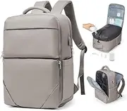 bergsalz Vacuum Backpack With Pump,Travel Laptop Backpacks For Women Men,Carry On Backpack With Vacuum Compression Bags