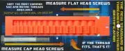 NEW Patented Bolt Screw Thread Gauge Thread Gage SAE Inches & Metric Fast & Easy