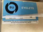Vintage English made eylets. Bulk buy of 5,000 Eyelets, Black