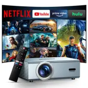 [Netflix Officially & Dolby Audio] Smart Projector with WiFi6 and Bluetooth5....