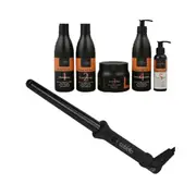 Cabello Tapered Curling Iron + Cabello Complete Hair Care Treatment 'Keep Me Hot'