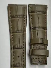 Authentic Patek Philippe 7150/250R 20mm x 14mm Matte Gray Calf Watch Strap OEM