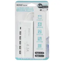 在飛比找家樂福線上購物網優惠-BOSS 6.2A USB智慧型充電器1.5米