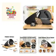 Classic Hand Crank Bread Slicer – Perfect for Sourdough, Cheeses, and More
