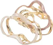 Vaguelly 2pcs Cloud Shaped Hair Claw Clips Exquisite Metal Barrettes for Half Up Styles Durable Fashion Accessories for