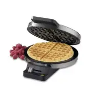 Stainless Steel Electric Waffle Maker with One Round Waffle Slot by Cuisinart