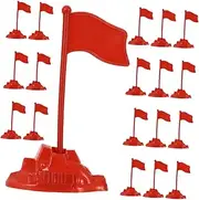 BESPORTBLE 60pcs Red Flag Model Flags for Table Collector's Display Educational Tool