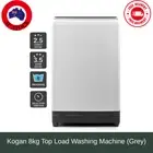 Kogan 8kg Top Load Washing Machine (Grey), Washing Machines