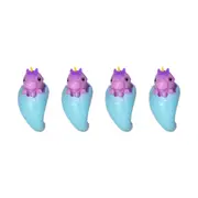 4PK Schylling Unicorn Squeezy Peek Hatcher Kids Squish Play Toy 5cm Asst. 3y+