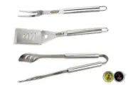 Man Law BBQ 3 Piece Stainless Steel BBQ Tool Set MAN-SH1