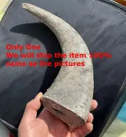 Unique Buffalo Horn Tip Handle Material Slingshot Knife Sword Blade Fix Mount
