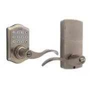 Honeywell Keypad Electronic Door Lever Entry Lock Easy To Program Antique Brass