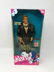 Barbie Ken Sparkle Surprise - Wearing Tux with Rose 1991