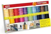 [Gütermann] creativ Sewing Thread Set with 20 Spools of Decorative Stitch Thread 70 70 m in Various Multicoloured Colours