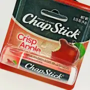 NEW ChapStick CRISP APPLE Lot of 12 SEALED .15 oz Lip Gloss Balm Chap Stick