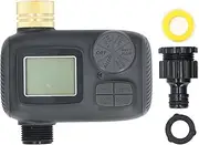 Brilluxa Hose Timer, Brass Watering Controller with 3 4in Inlet and 1 Outlet, LCD Irrigation Timer IP55 Waterproof for Garden Sprinkler System, Automatic Drip Hose Timer