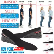 Invisible Height Increase Insoles Lift Heel Taller Enhancers Insert Pads Unisex