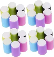 WEKAMOS 24pcs Soft Sponge Finger Painting Tools Washable Kids Art Sponges Brush Applicator Perfect for DIY Craft and Drawing