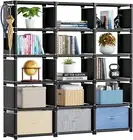Bookshelf,15 Cube Storage Organizer,Book Shelf Organizer,Tall Bookcase Shelf,Boo