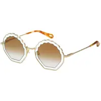 在飛比找momo購物網優惠-【Chloe’ 蔻依】造型太陽眼鏡 造型 CE147S(金色