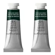 2x Winsor & Newton 14ml Professional Watercolour Art Paint Perylene Green S2