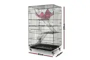 3 Level Rabbit Bird Cage Ferret Parrot Aviary Cat Rat Aviary Budgie Hamster Pet Cages Castor Wheel